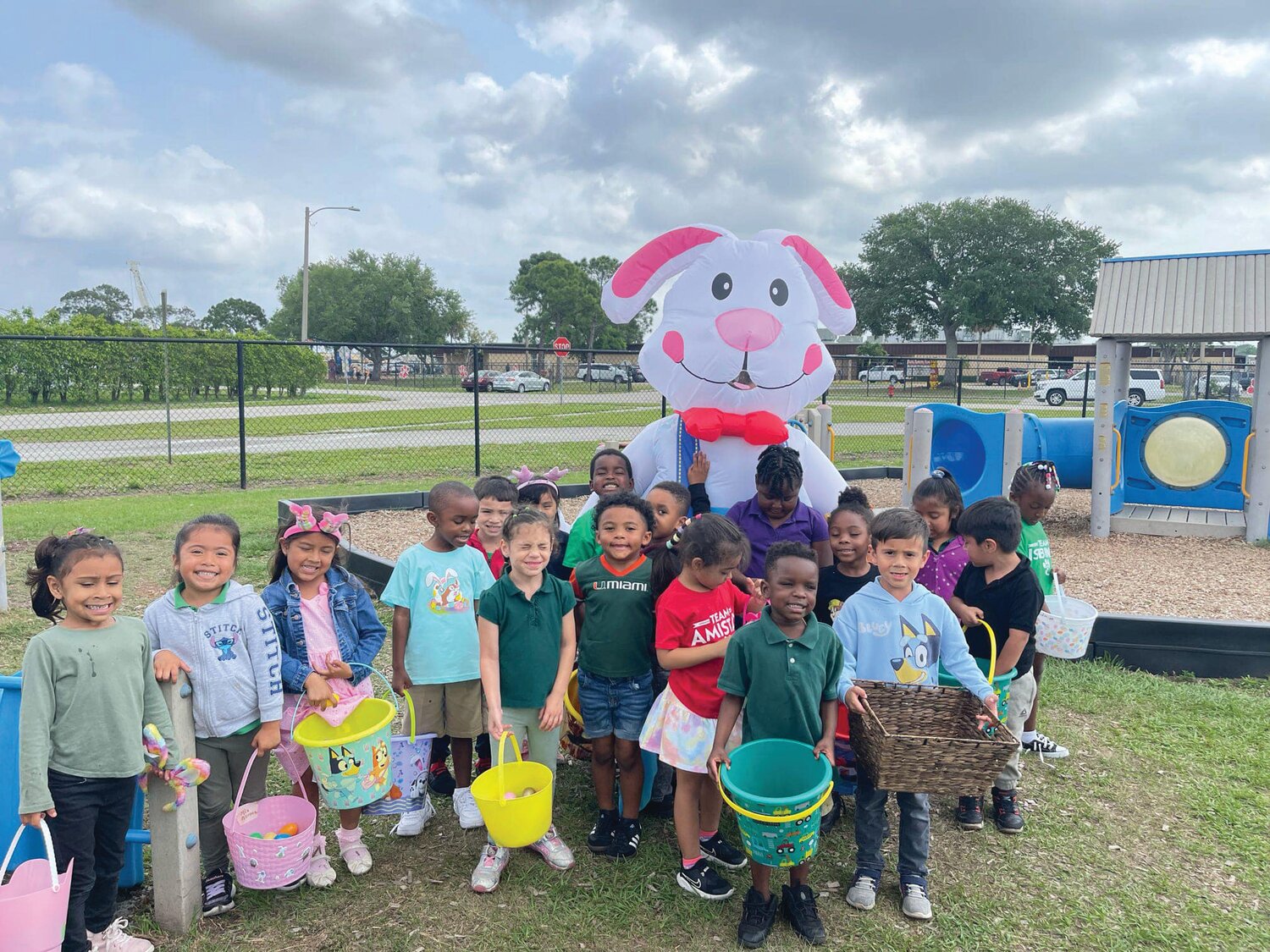 CLEWISTON -- Eastside Elementary School's youngest students enjoyed an Easter Egg Hunt on March 28. [Photo courtesy Eastside Elementary School]